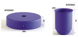 tapa cables,cubre portalamparas morado